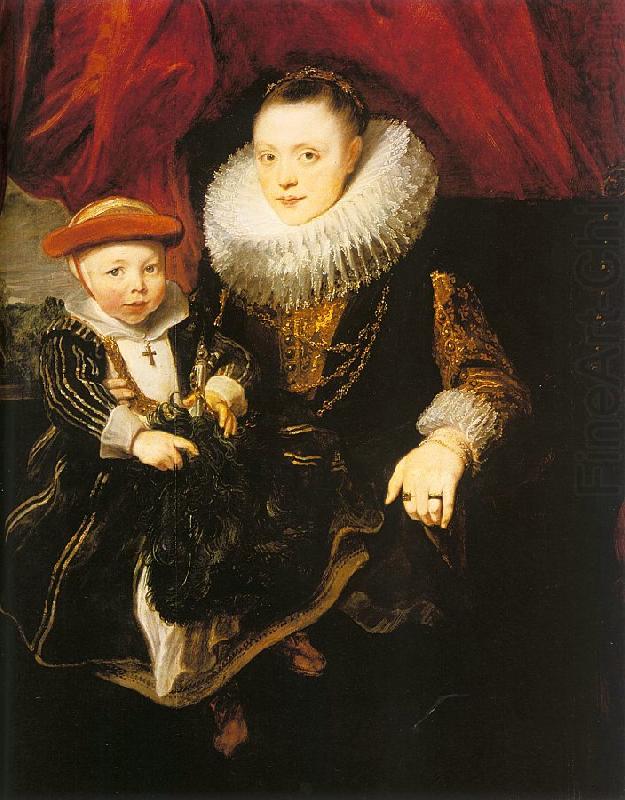 Young Woman with a Child, Dyck, Anthony van